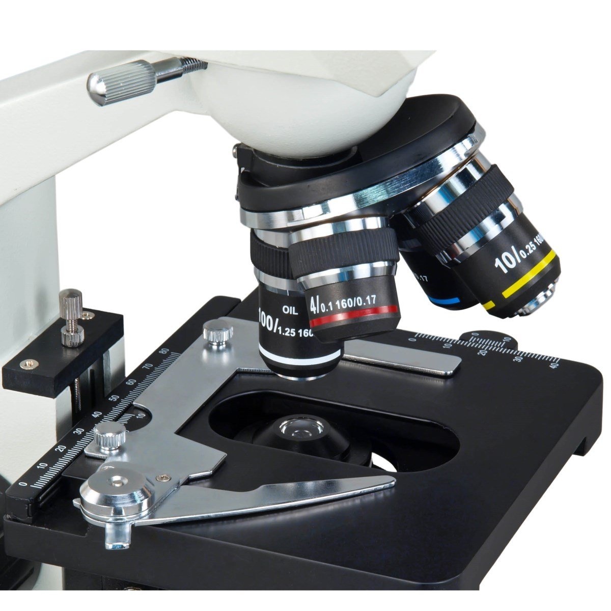 AmScope MD82EZ10 OMAX 40X-2500X - Microscopio digitale integrato con illuminazione a LED, 1,3 MP