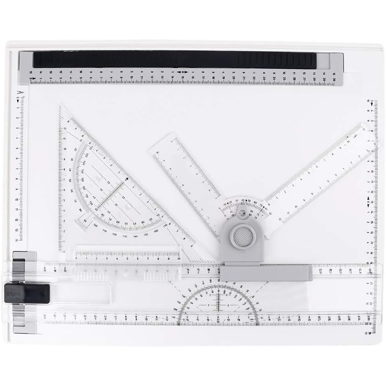 Strumenti Multifunzionali Per Tavoli Da Disegno A4, Tavolo Da Disegno, Tavolo Da Disegno Con Angolo Regolabile Con Goniometro Triangolare E Righello, Misurazione Angolare Con Righello Trasparente