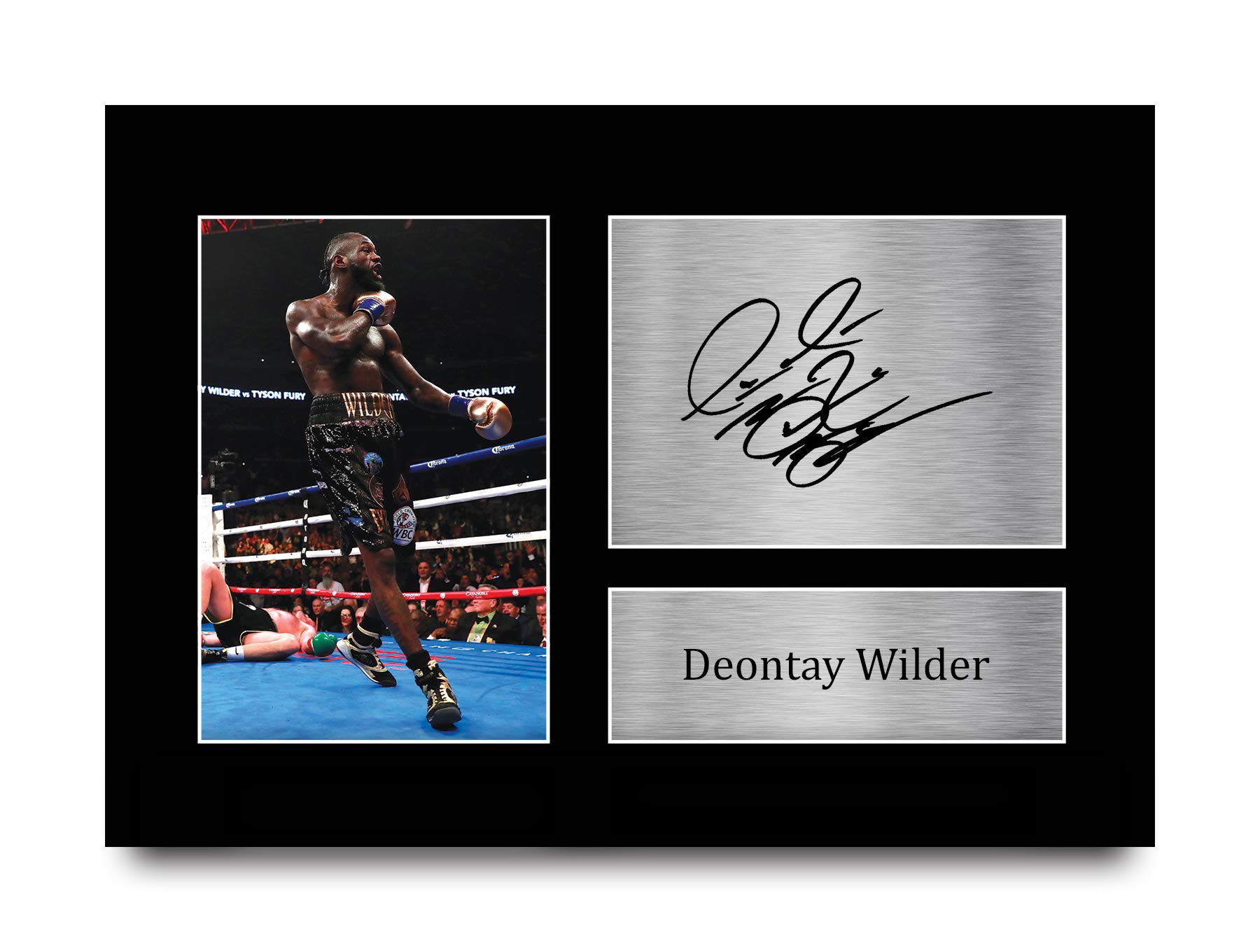 Michael Jackson HWC Trading Floyd Mayweather Signed A4 Printed