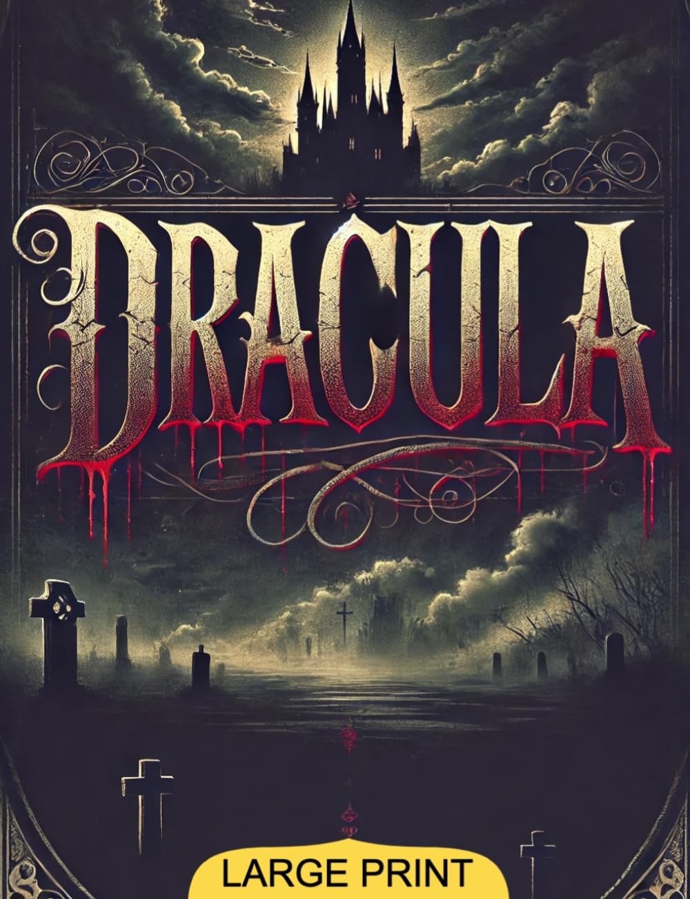 Dracula (Large Print Edition): The ultimate gothic horror novel—unveiling the power of fear, fate, and mystery through a dark, twisted narrative set ... Victorian superstitions and timeless terror.