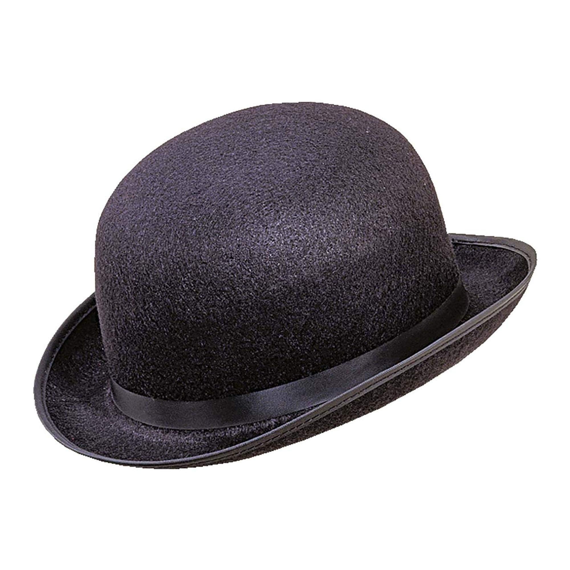 Bowler Big Felt Black Bowler Hats Caps & Headwear for Fancy Dress Costumes Accessory