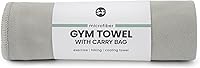S&T INC. Cooling Gym Travel Towel - Absorbent Microfiber 12x40 Inch with Storage Bag, Grey - Yoga, Camping, Workout Essential