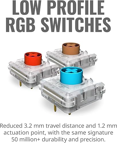 Miniatura 3 de Cooler Master SK620 - Teclado mecánico para juegos de perfil bajo, 60% plateadoblanco, interruptores azules clic, RGB personalizable, diseño