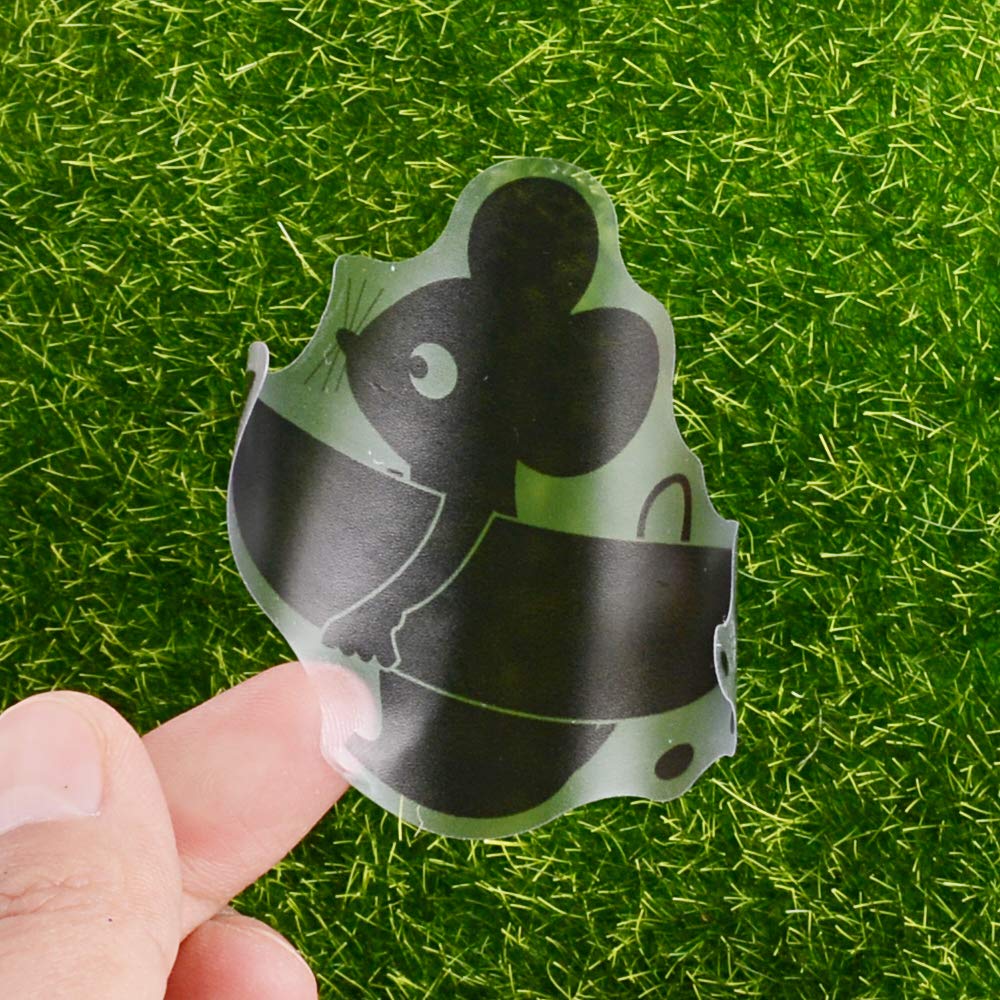 MEJOSER 20PCS Interrupteurs Stickers Commutateur Autocollant Noir PVC Sticker Plinthe Souris Imperméable pour Décorations Muraux Mignon Chat Rat Créatif