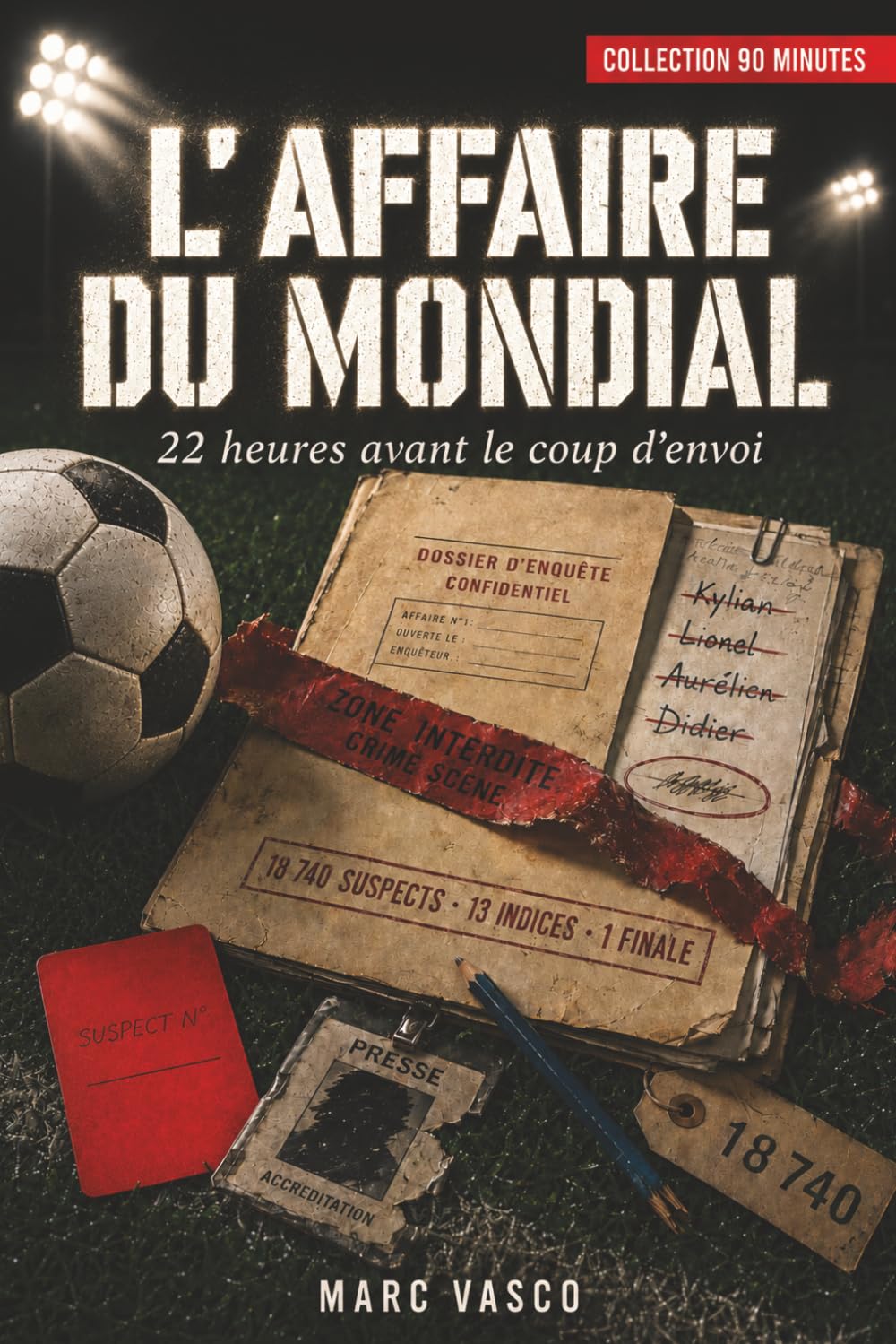 L'AFFAIRE DU MONDIAL: Livre-jeu d'enquête — 18 740 suspects · 13 indices · 22 heures avant la finale