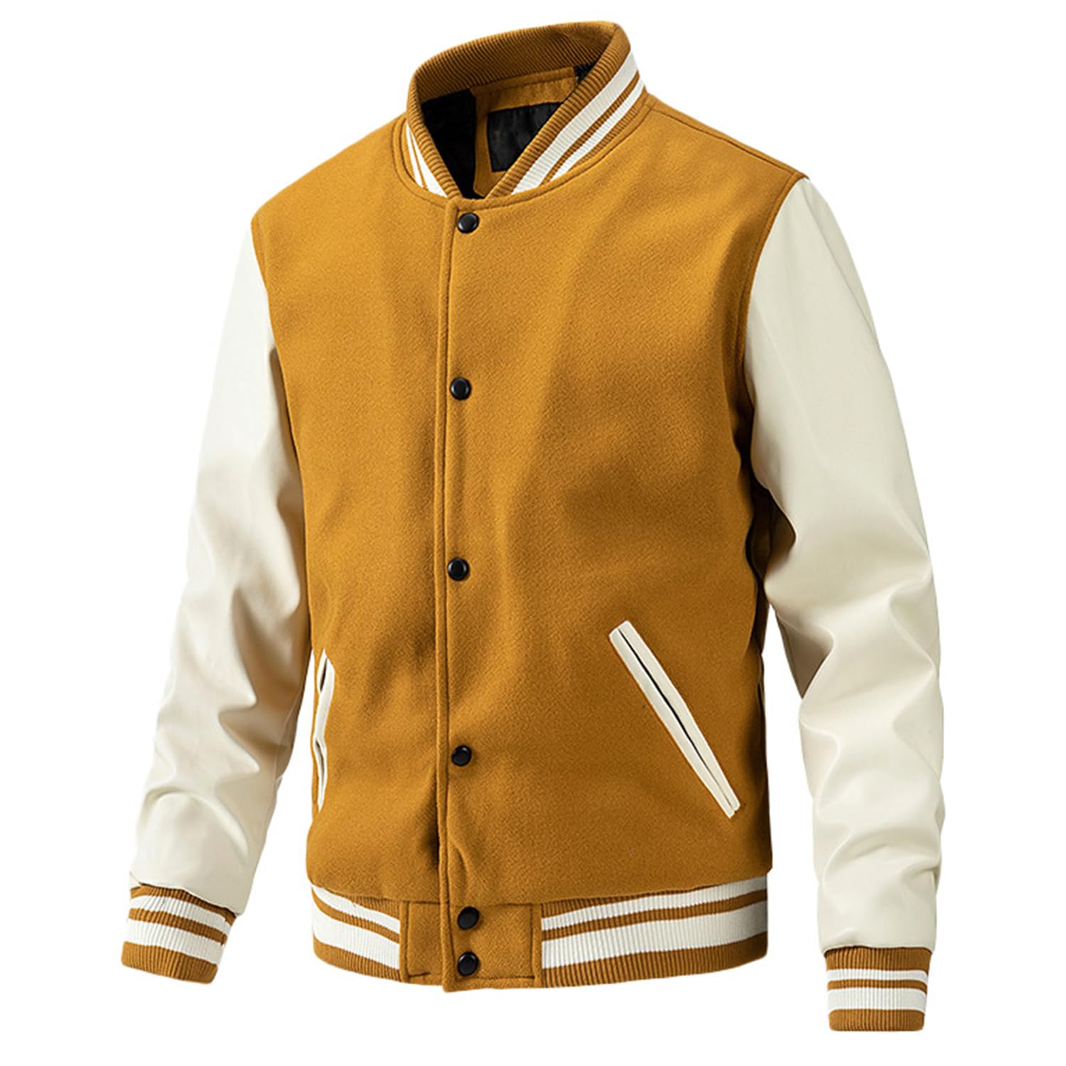 Chaqueta universitaria masculina béisbol chaqueta bombardera liviana