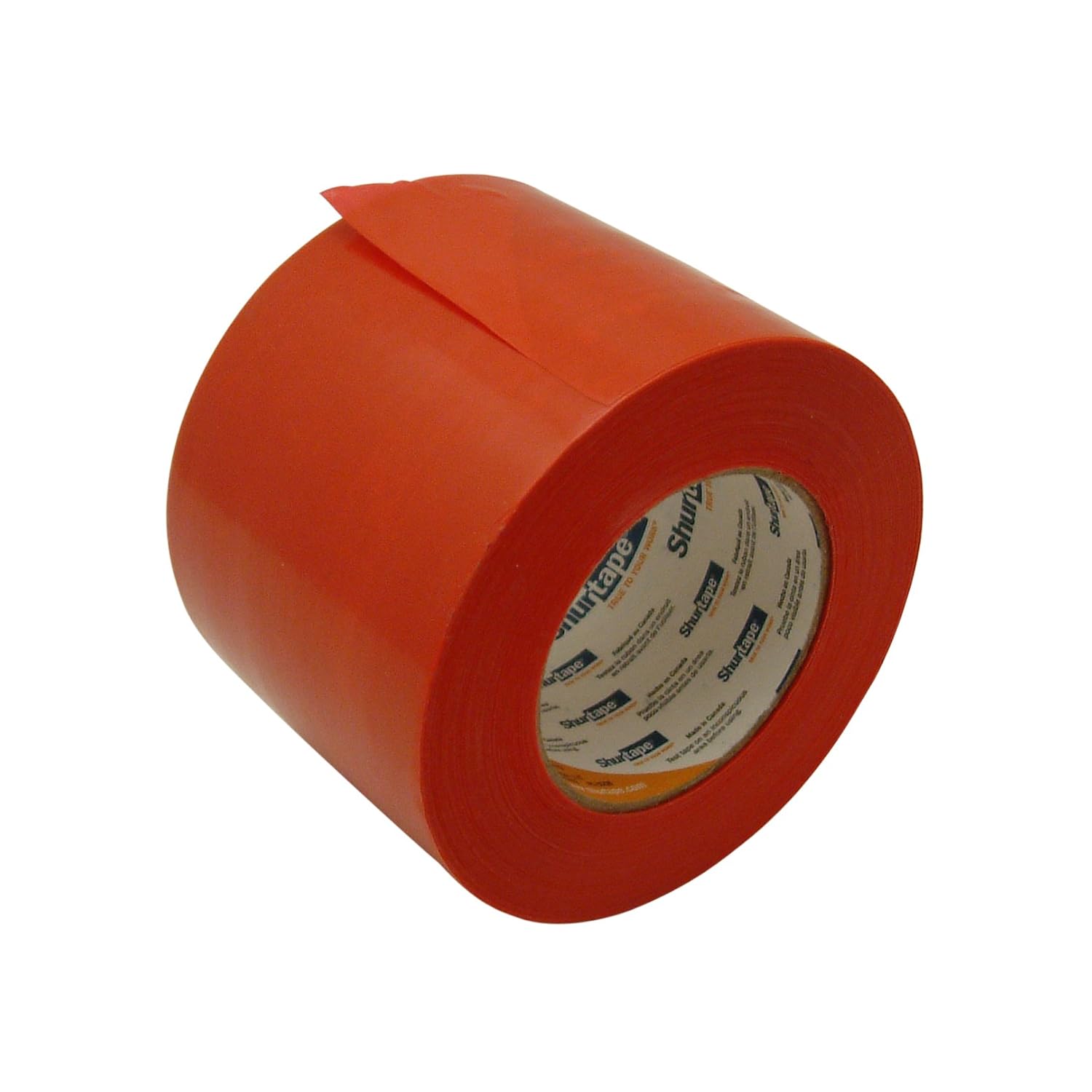 Shurtape Non-UV-Resistant Polyethylene Film Tape (PE-333), 4 in. (96mm Actual) x 60 yds. (White) / Serrated Edge