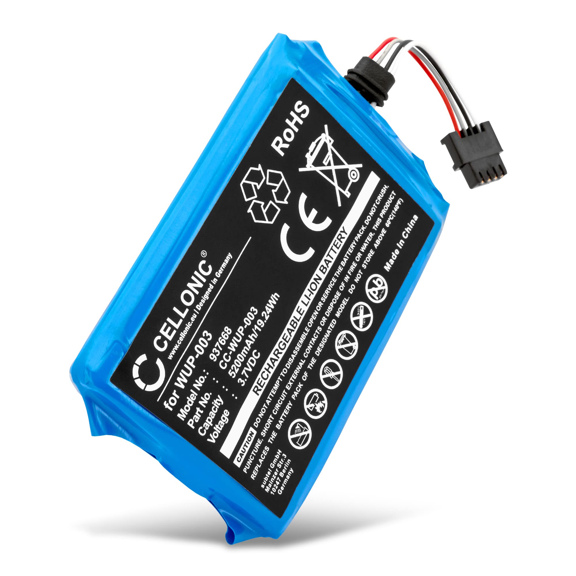 WUP-003 Battery Replacement for Nintendo Wii U GamePad Handheld Console Gaming Controller Repair - 5200mAh 3.7V Lithium Ion