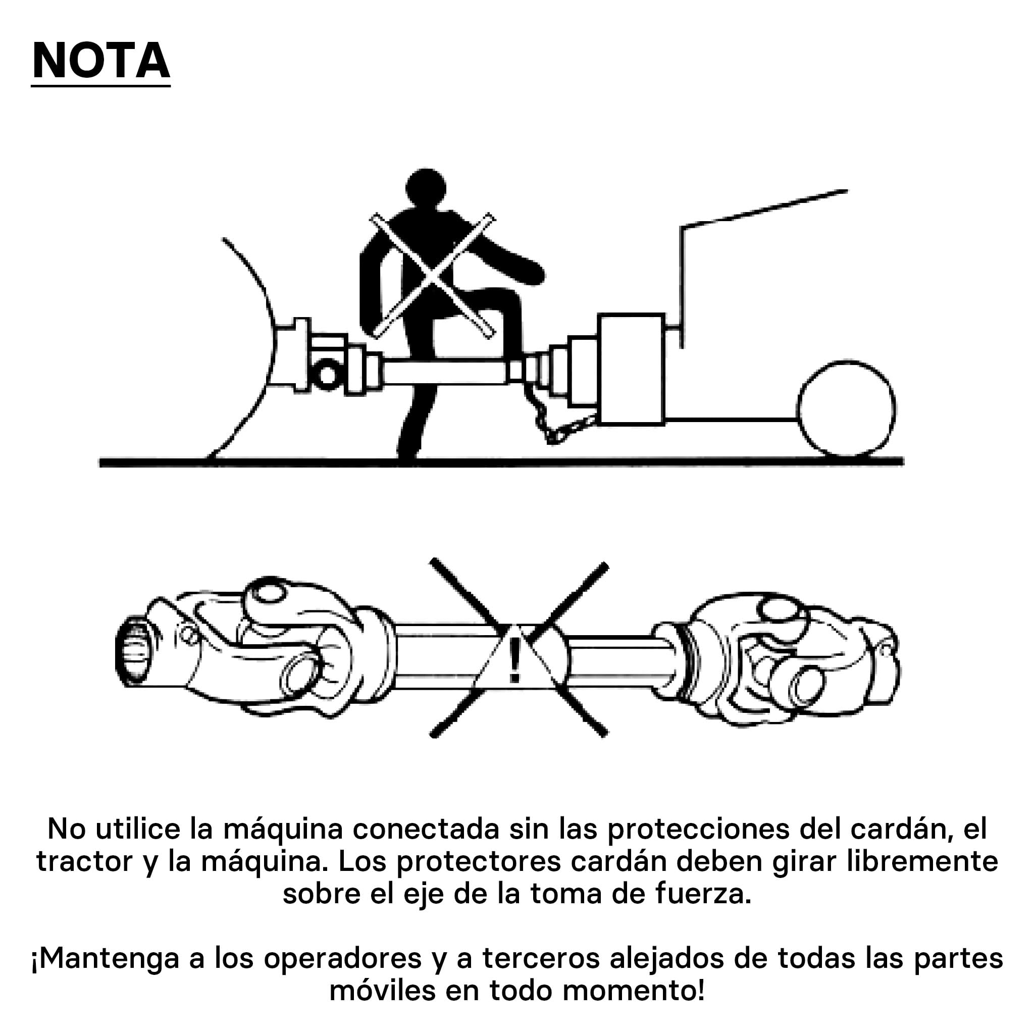 WilTec Toma de Fuerza T2 Eje transmisión cardán 740-960mm 270Nm 540rpm PTO 23KW (31CV) 2X 1 3/8" 6 Dientes