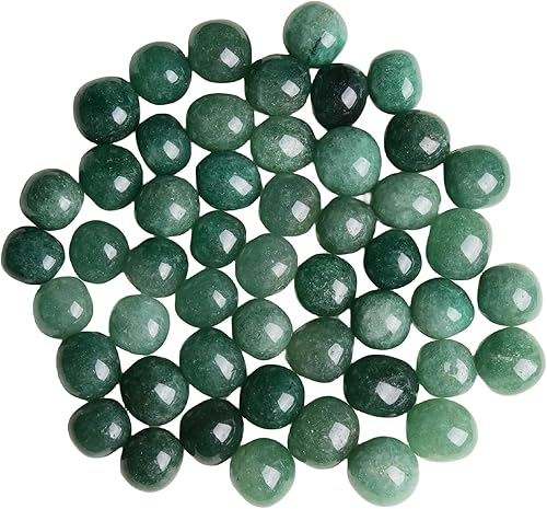 Cristales curativos de fresa verde pulidos naturales de 2 libras, piedras curativas de 0.8 a 1 pulgada, rocas decorativas para plantas, canicas para