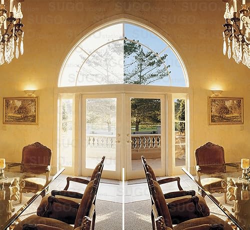 Miniatura 3 de Sugo Espejo unidireccional de 2 pies x 6 pies, película de tinte de ventana que reduce el calor 5% VLT