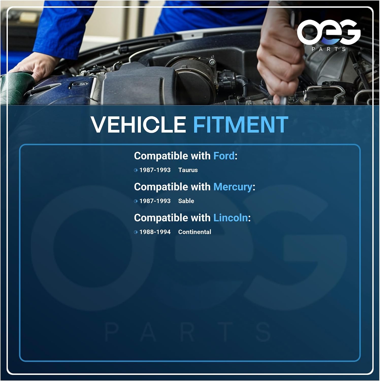 OEG Parts New Windshield Wiper Motor Compatible with 1987-1994 Compatible with/Lincoln/Mercury Continental/Sable AA140298, 40-298, E7DZ 17508-A