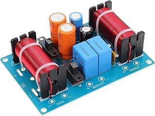 FUOYLOO Audio Divider Bass Accessories Pro Tools Boombox Speaker 3 Way Crossover Filter Sound Filter Audio Module Board Crossover Frequency Distributor Weah-351 Speaker Frequency Dividers