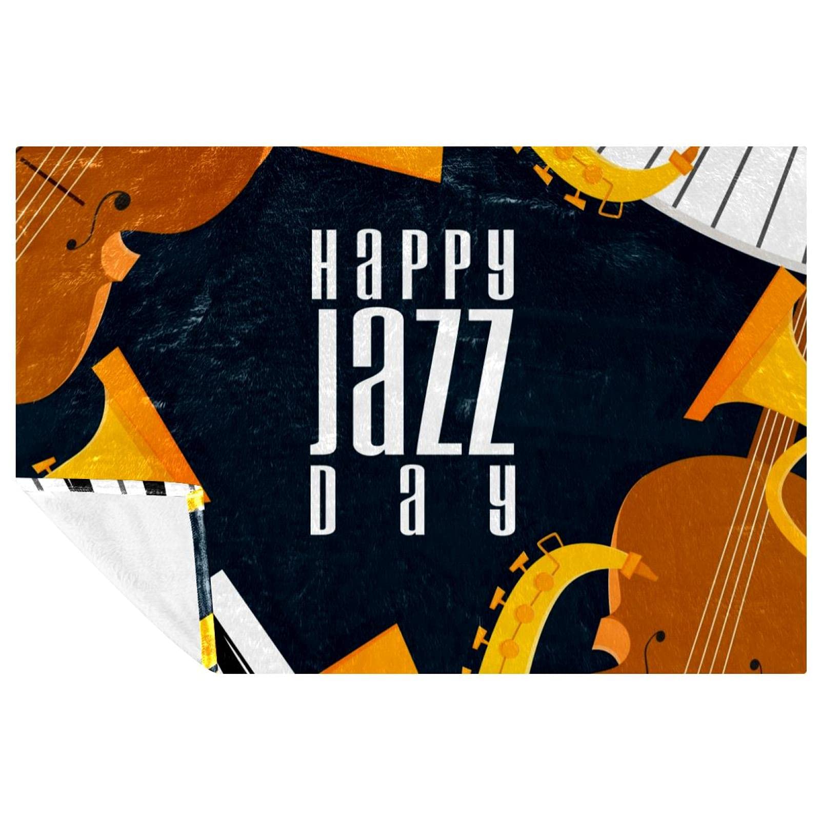 Couverture douce Happy Jazz Day : offrez-vous un moment de pur réconfort chaleureux