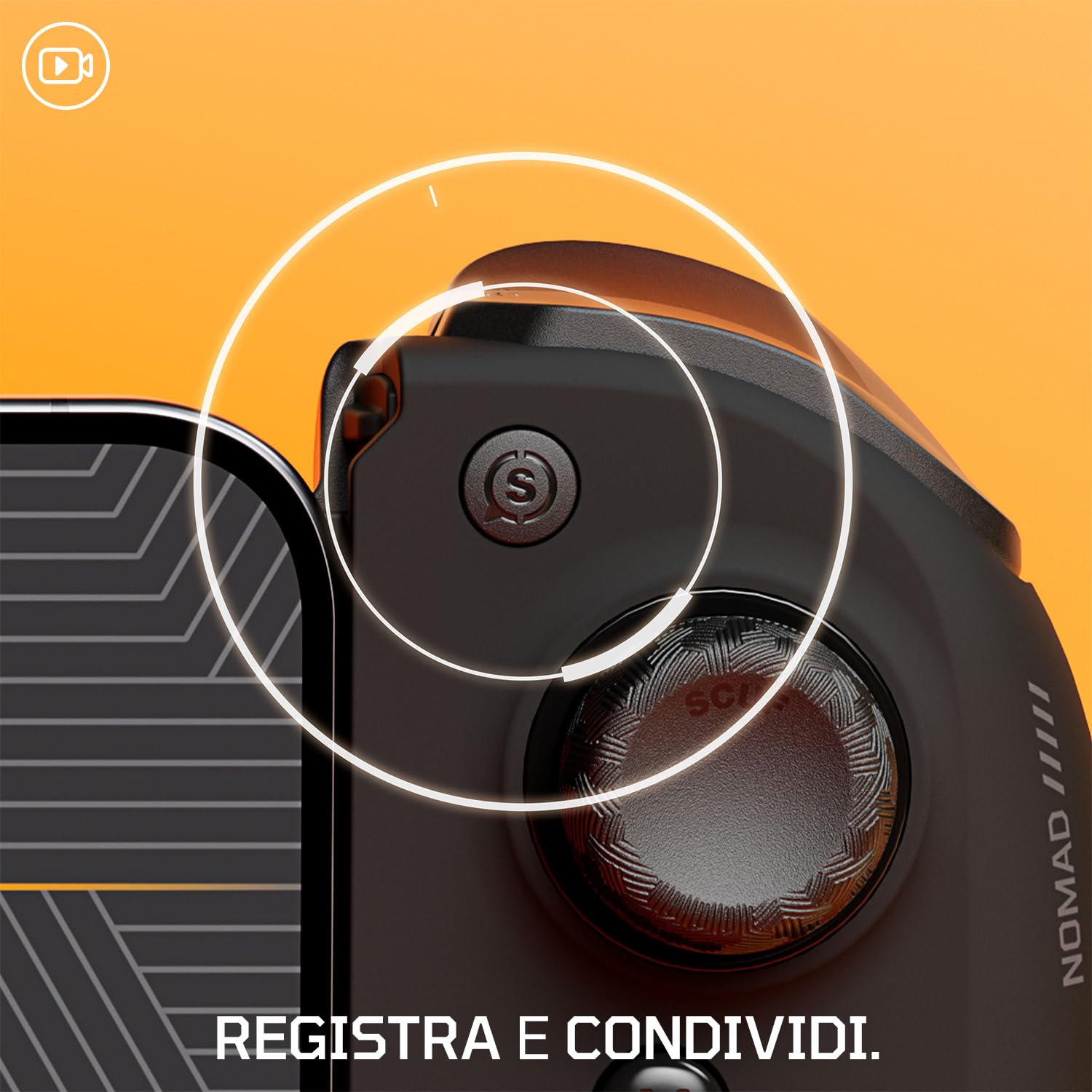 SCUF NOMAD Controller di Gioco Wireless per iPhone Mobili – Palette Posteriori – Analogici Anti-Drift – Bluetooth 5.0 Connettività – PS Remote, Xbox Game Pass, Apple Arcade, Steam Link – Nero