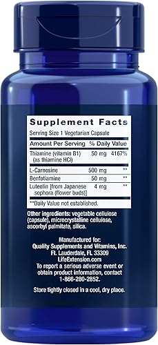 Miniatura 2 de Life Extension Super Carnosine 500 mg, 60 cápsulas vegetarianas