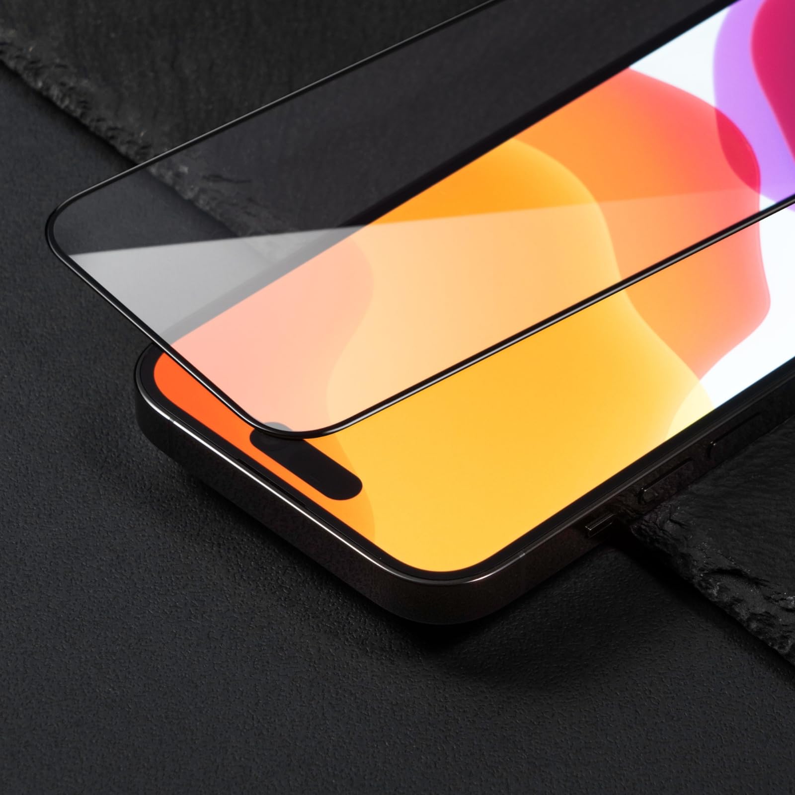 RhinoShield Protection d’écran Compatible [iPhone 17/17 Pro/ 16 Pro] | Verre trempé 9H – Haute Transparence, résistant aux Chocs et aux Rayures, Anti-lumière Bleue, Outil d’Installation Inclus