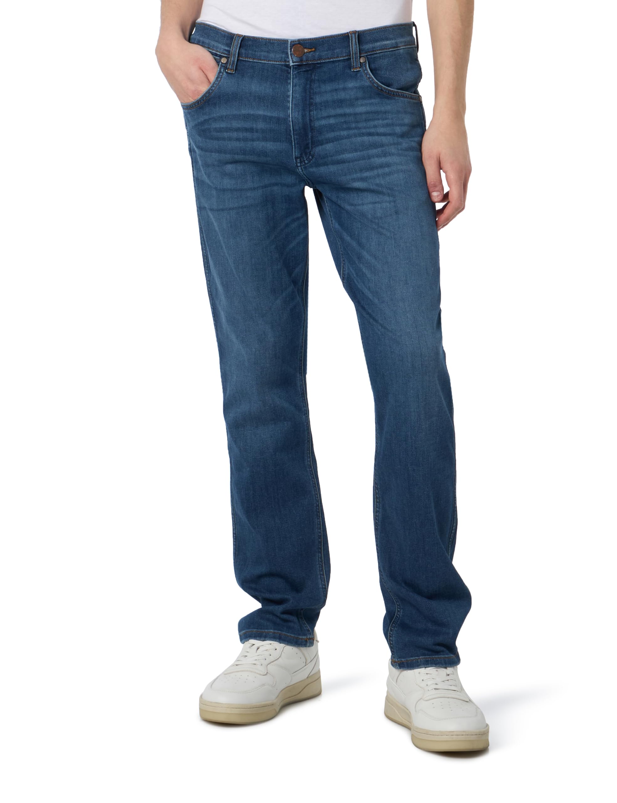 Wrangler Herren Greensboro Jeans, Hare, 38W / 30L EU