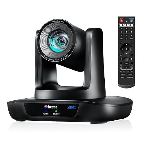 4K UHD PTZ Camera AI-Auto Tracking, 20X Optical Zoom, USB3.0/HDMI/LAN