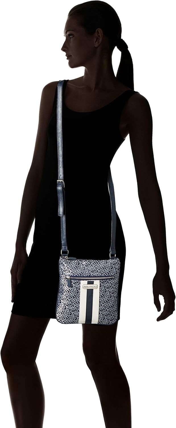 Nautica Lakeside Signature Jaquard North South Crossbody Bag - Image 2