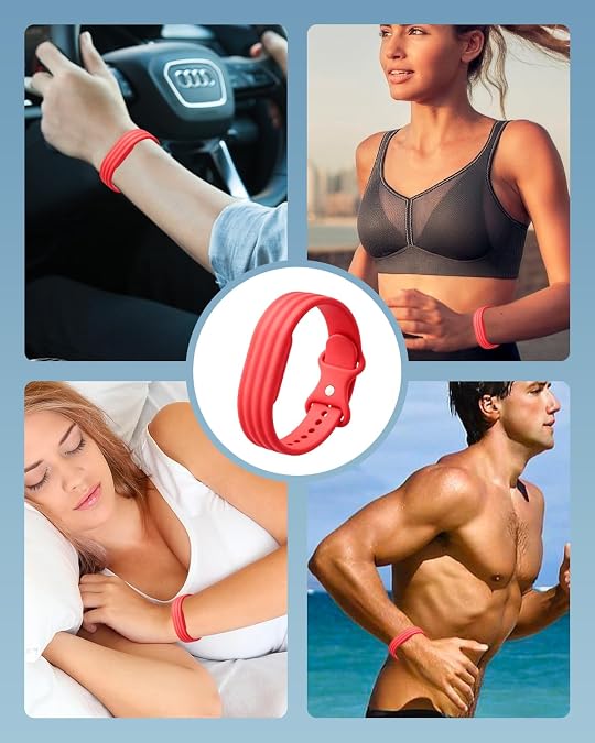 Silicone Band Compatible with Google Fitbit Air Screenless Activity Tracker, Soft Perforated Replacement Strap, Waterproof Sport Wristband, Adjustable Fitness Tracker Band for Men Women