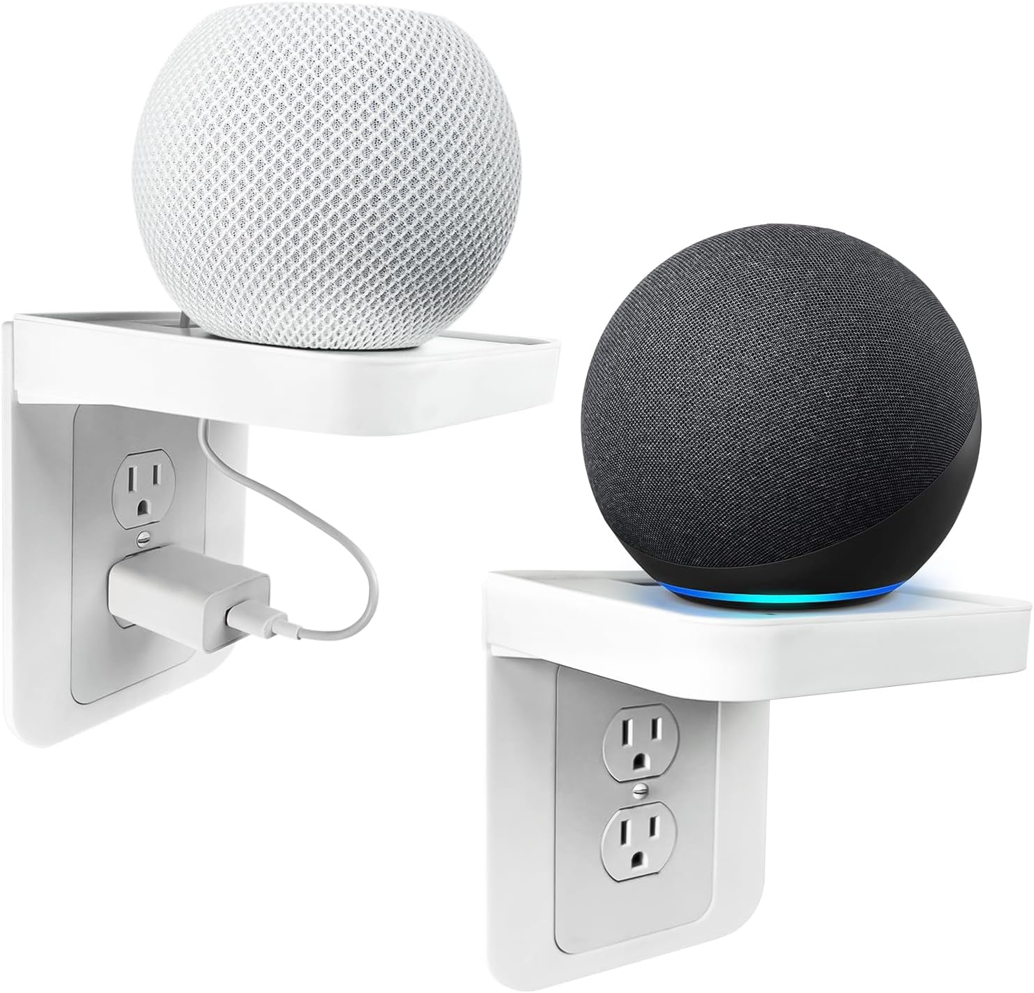 Amazon.com: Outlet Shelf, Wall Outlet Shelf, White Outlet Shelf with ...
