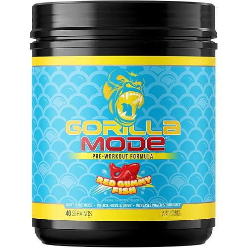 Gorilla Mode Pre Workout - Massive Pumps | 800g (Red Gummy Fish)