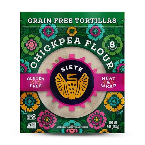 Siete - Tortillas sin granos, 8 tortillas por paquete