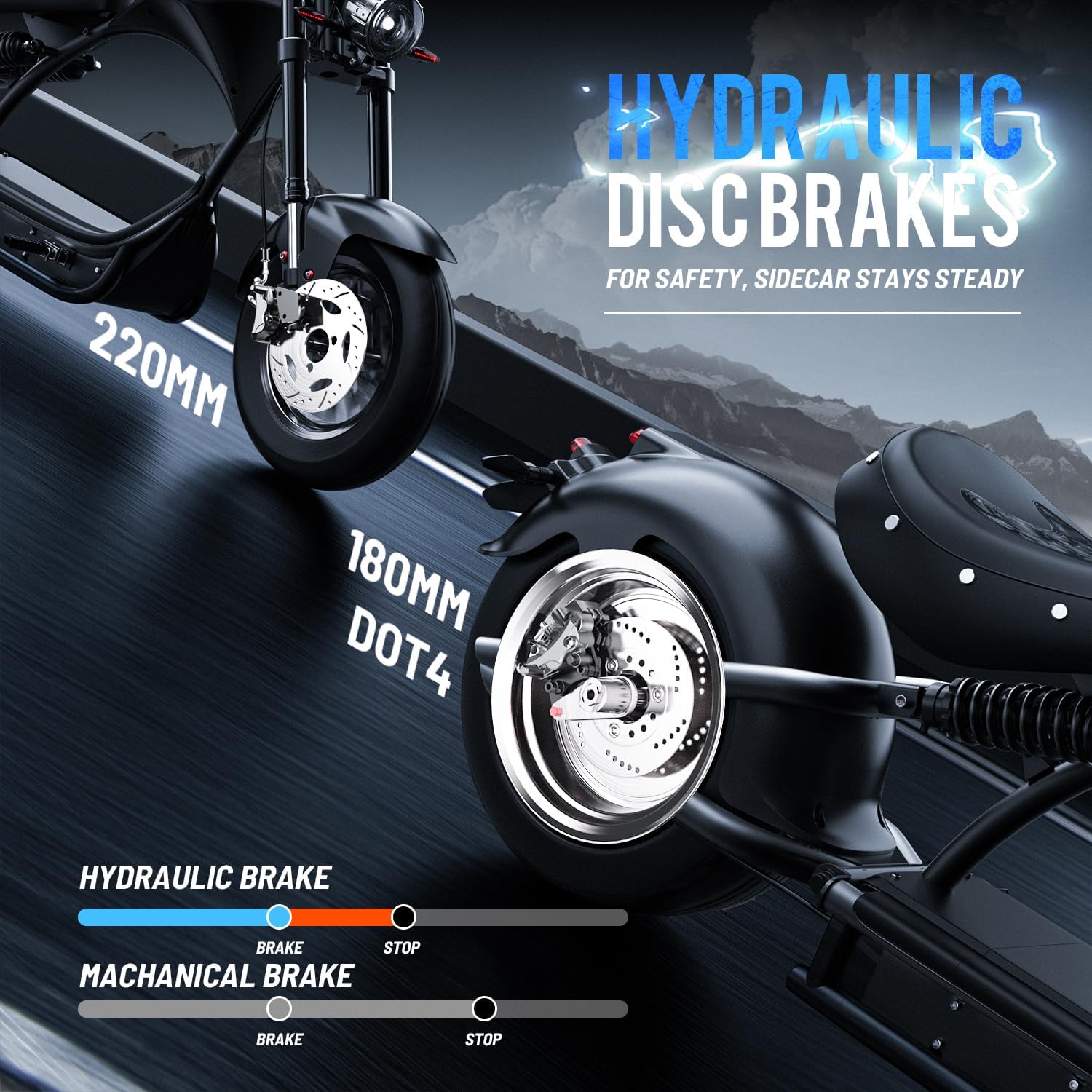 eAhora (2025 Upgraded) M1P Pro 4000W Electric Motorcycle for Adults 50MPH 60V 42Ah 55 Miles Long Range 2 Persons Adult Motorcycle Dual Battery Hydraulic Brakes Street Legal Electric Motorcycle