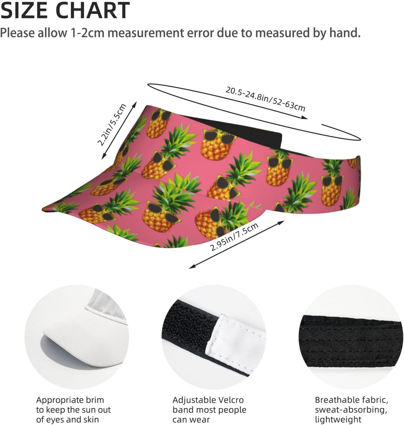 Unisex Sports Sun Visor Hats, Adjustable Lightweight Packable Sun Visor Hat Beach Pool Golf Tennis