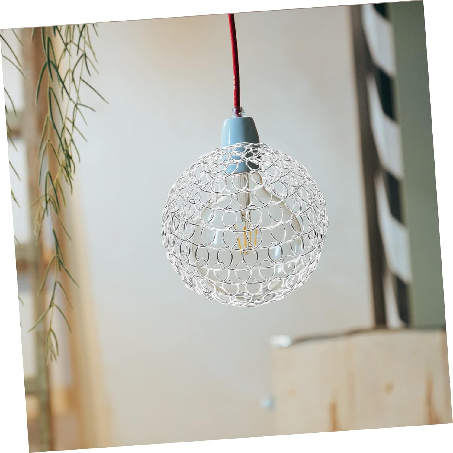 UPKOCH 5pcs Modern Lampshade Chicken Wire Frame Replacement for Light Fixtures Chandelier Lamp Shade Frame