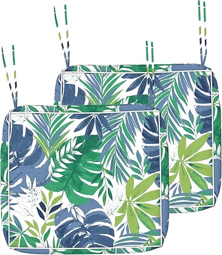 DYTXIII Fundas de cojín de patio de 20 x 20 x 4 pulgadas, fundas de asiento para sillas de exterior solo con cremallera, fundas de cojín resistentes disponible en Yaxa Peru