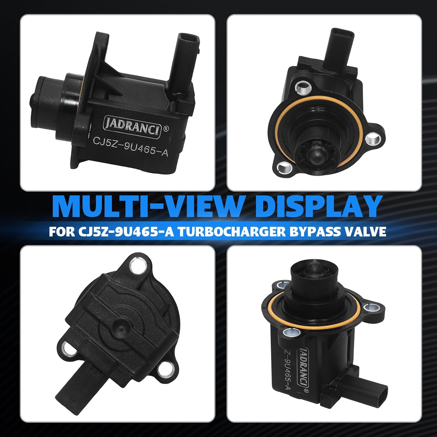CJ5G-9U465-BA Turbocharger Bypass Valve for Ford Edge Escape Explorer Fusion Mustang Ranger for Lincoln Continental MKC MKX MKZ Nautilus Aviator Corsair 1.5L 2.0L 2.3L 2.7L 2015-2023