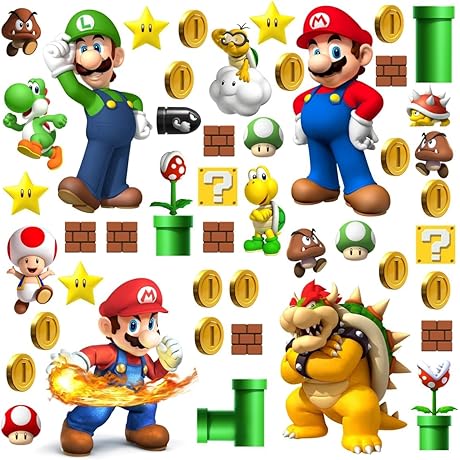 DEKOSH Super Mario Wall Decals: A Vibrant Addition to Your Little One's Room