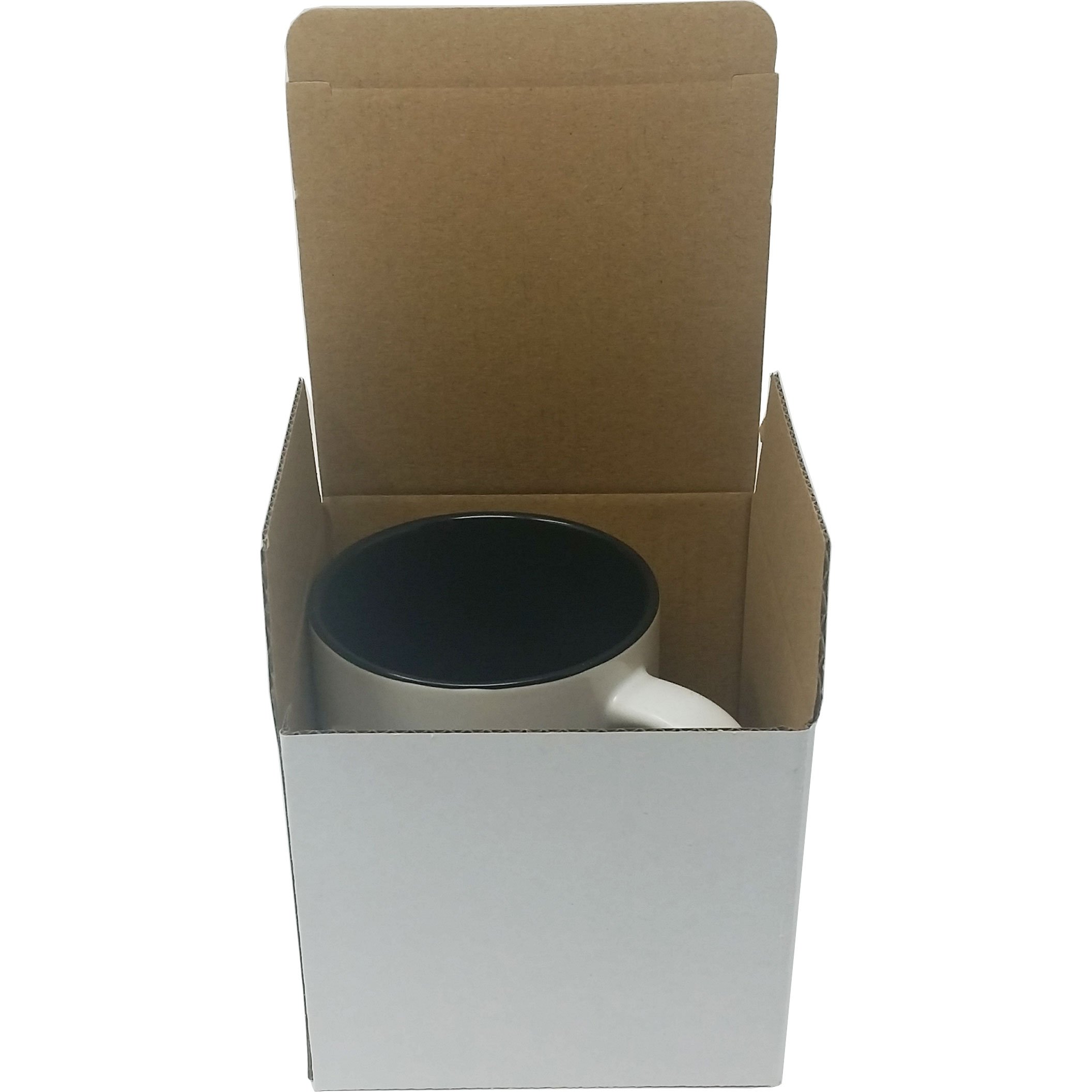 Personalized Add Your Custom Text White Ceramic 11 Oz Coffee Mug Customizable, (Black)