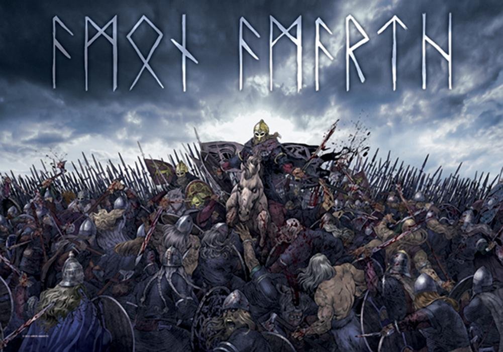 LPG International Amon Amarth Battlefield Fabric Poster Print, 30 by 40-Inch