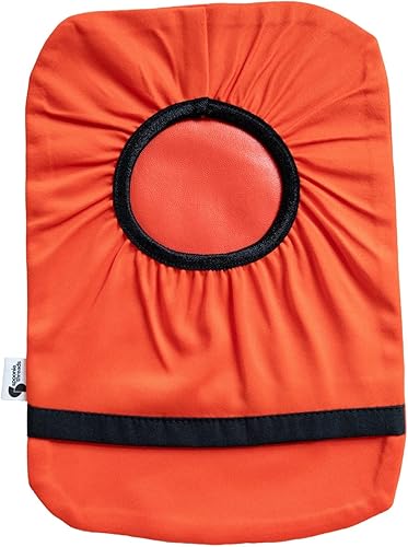 Spoonie Threads Funda elástica para bolsa de ostomía Bolsas ajustables de ileostomía de estoma de colostomía Varios colores y tamaños, Naranja