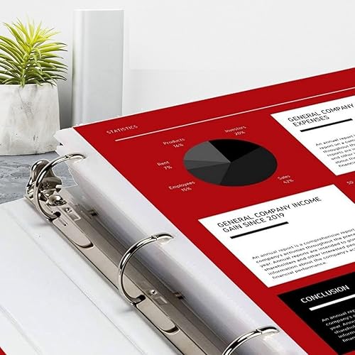 Miniatura 6 de Protectores de láminas transparentes de alta resistencia, 8.5" x 11", paquete de 100, carga superior, agujeros reforzados, caja fuerte de