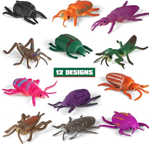Miniatura 4 de Niskaqsn Paquete de 12 juguetes de insectos que cambian de color, juguetes de insectos que cambian de color, juguetes de baño flotantes y elásticos