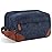Vorspack Large Travel Toiletry Bag - Hanging Toiletry Bag for Men Water Resistant Canvas Shaving Bag with Large Capacity for Home Travel - Navy Blue