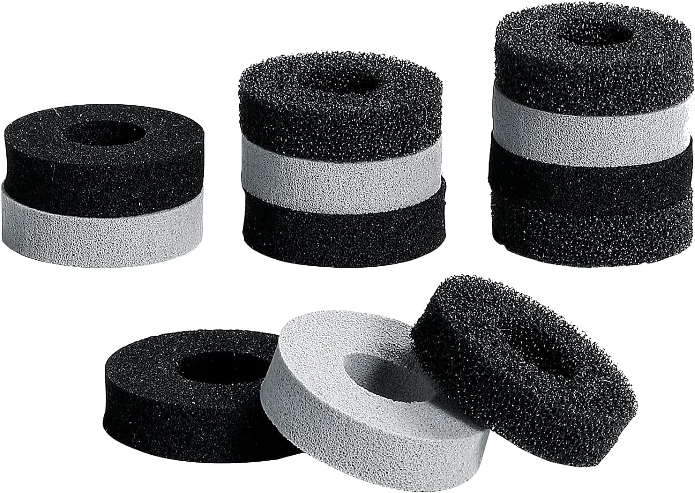 New World Precision Rings, [12 Pack] Aim Assist Rings Motion Control for PS5,PS4, Xbox One, Switch, Switch Lite, Switch Pro Controller, 3 Different Strengths, Black & Gray