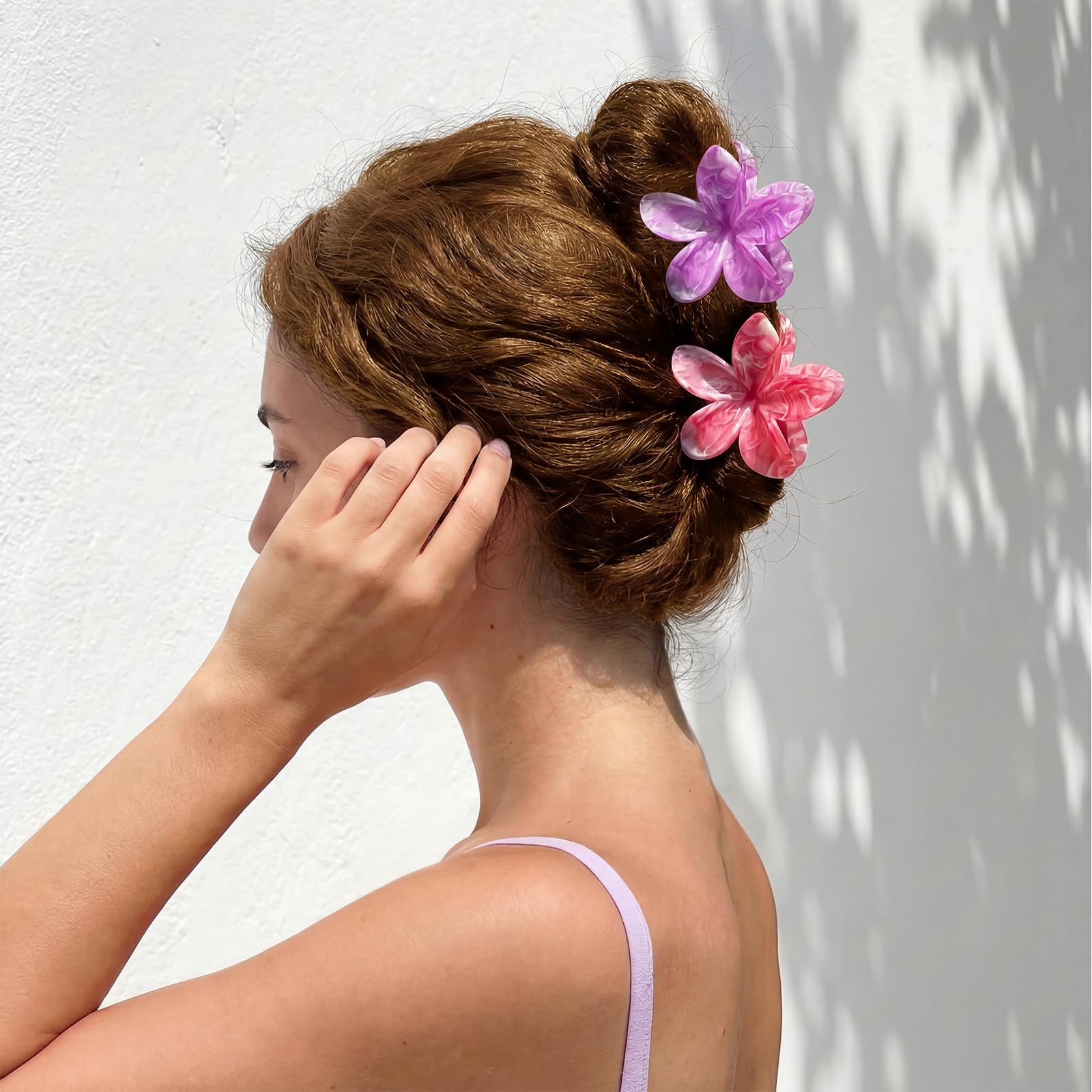 Pinzas Pelo Mujer Flor para Cabello Fino y Grueso, Accesorios Peinar