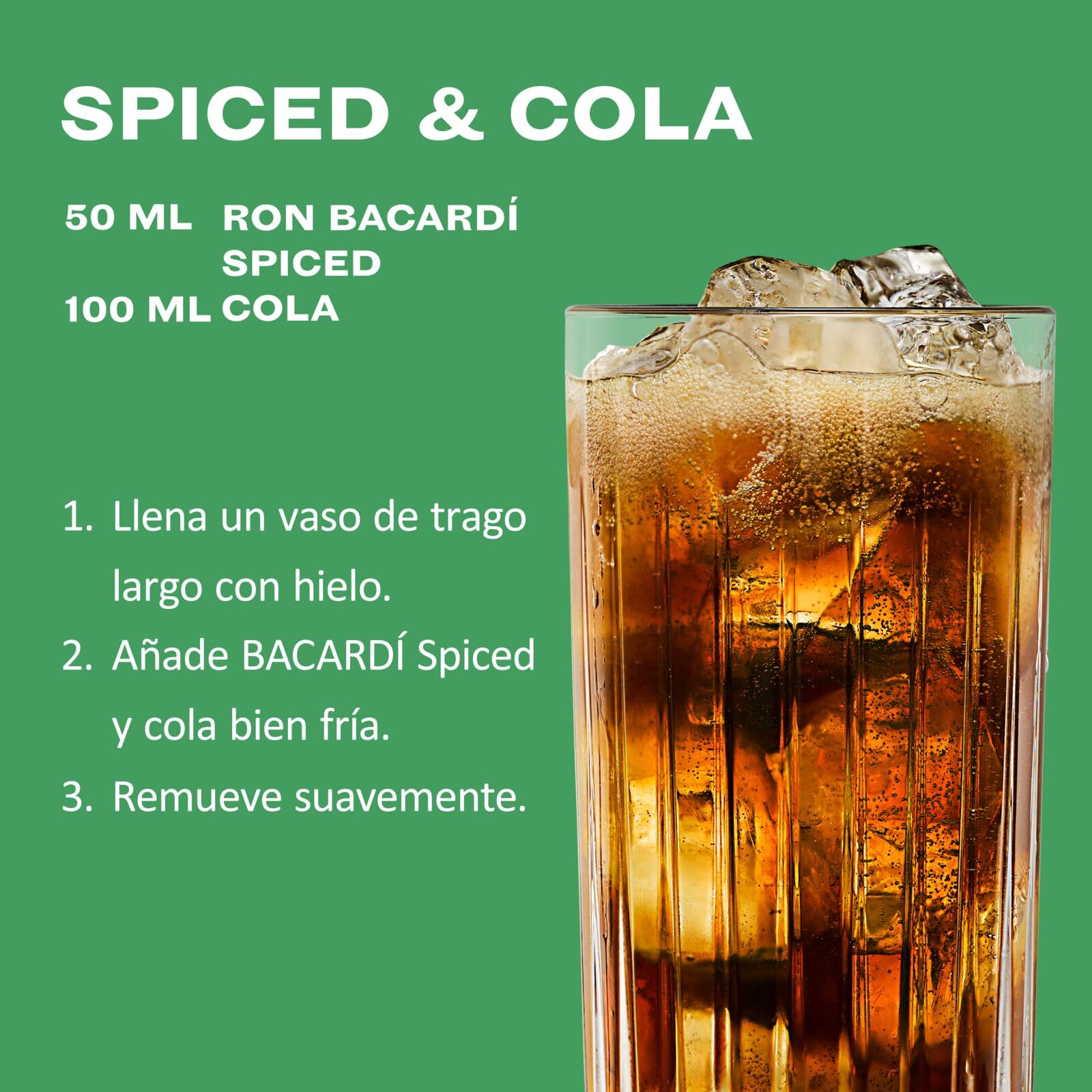 Ron BACARDÍ Spiced 35% 70 cl 700 ml licor envejecido en barrica con aromas naturales y especias