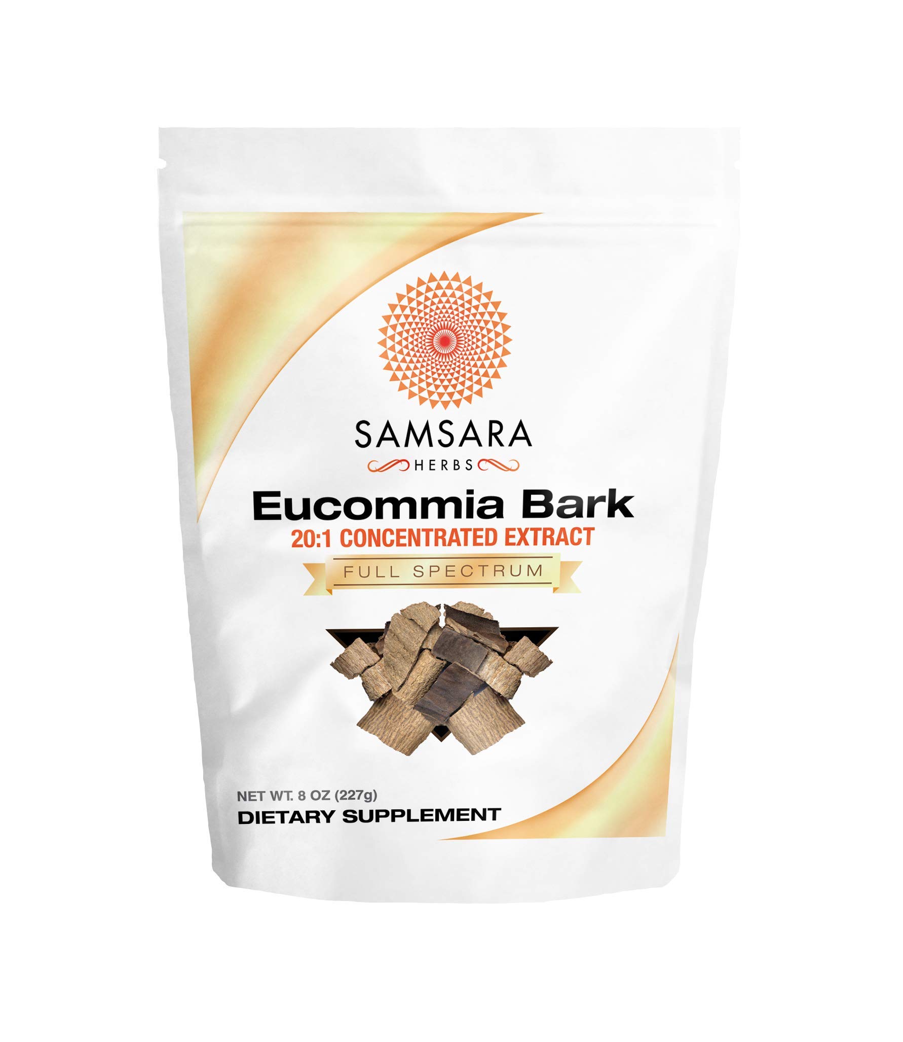 Samsara Herbs Eucommia Extract Powder - 20:1 Concentrated Extract (8oz/227g)