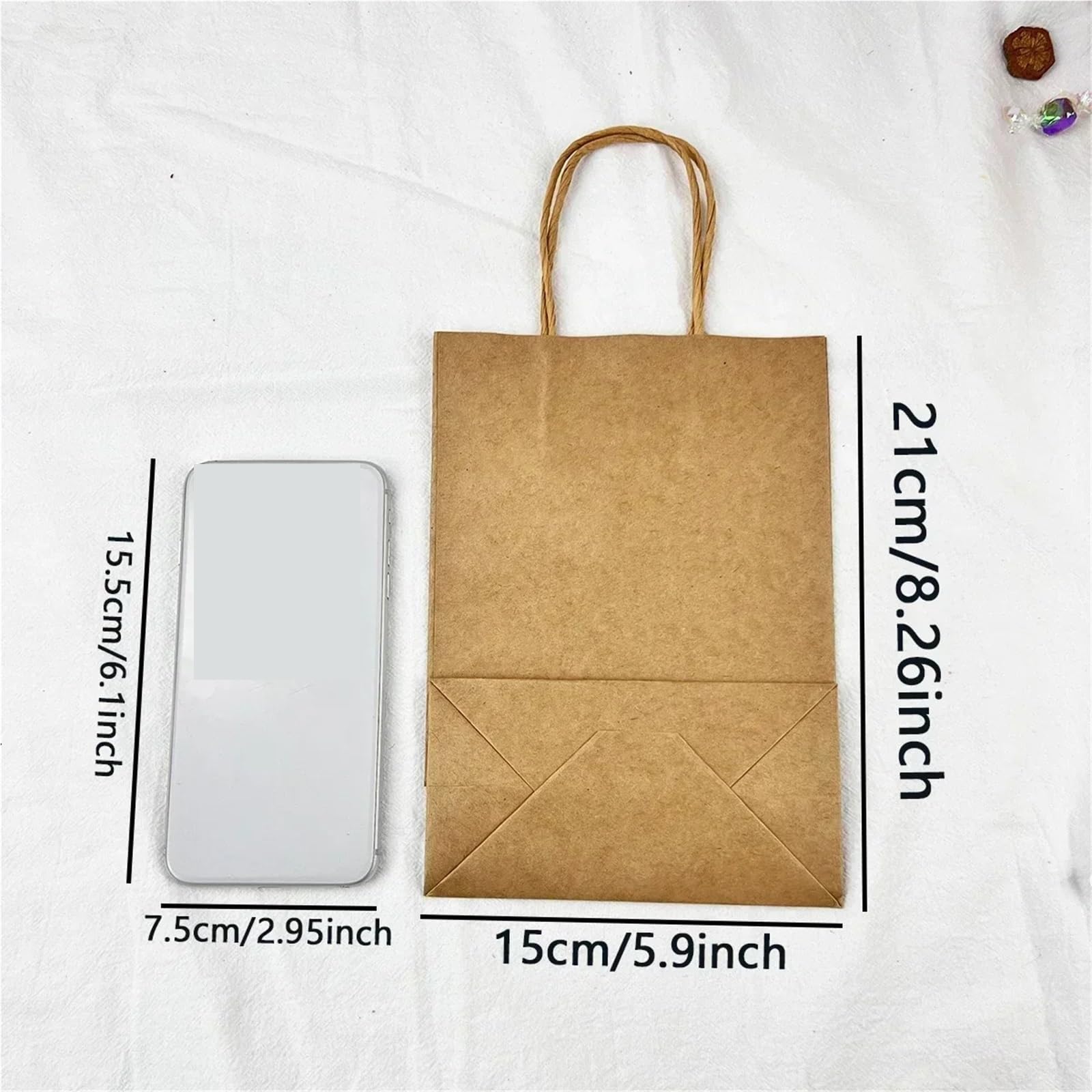 Bolsa Regalo 10/20/50 Bolsas De Regalo for Fiestas. | Compras de papel reciclable for regalo de cumpleaños, regalo Godie Packaging(50pcs)