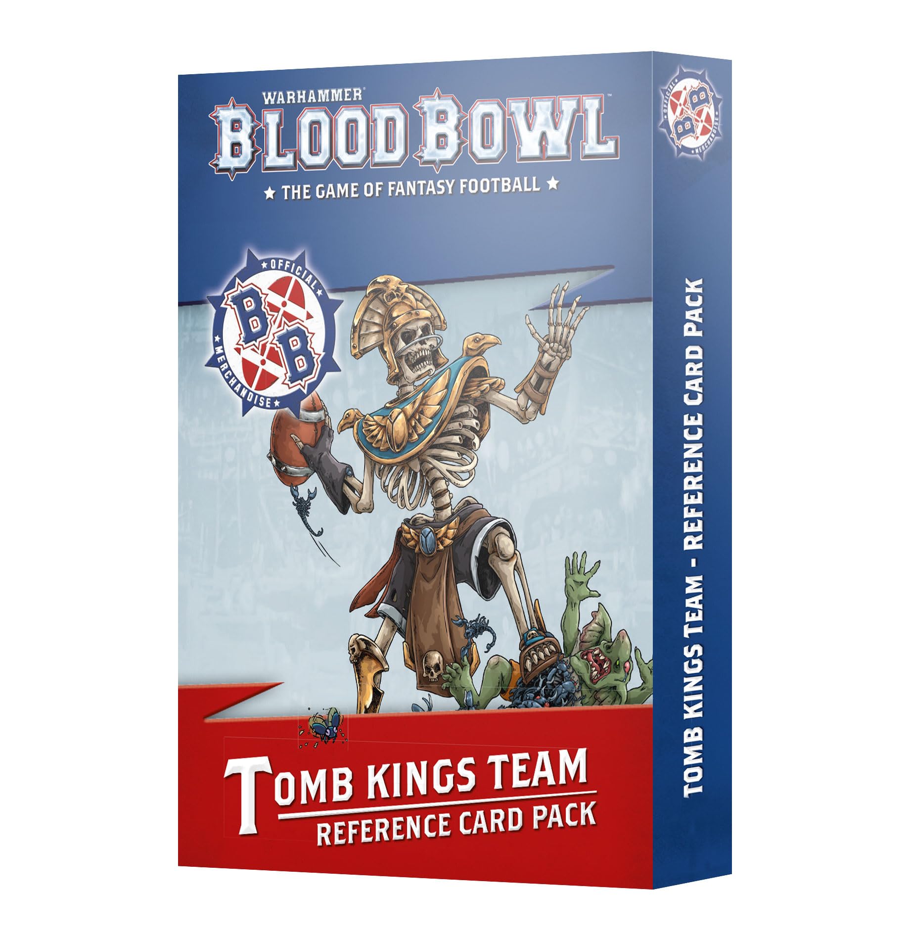 Games Workshop - Blood Bowl: Tomb Kings Team Card Pack, Black, Gold