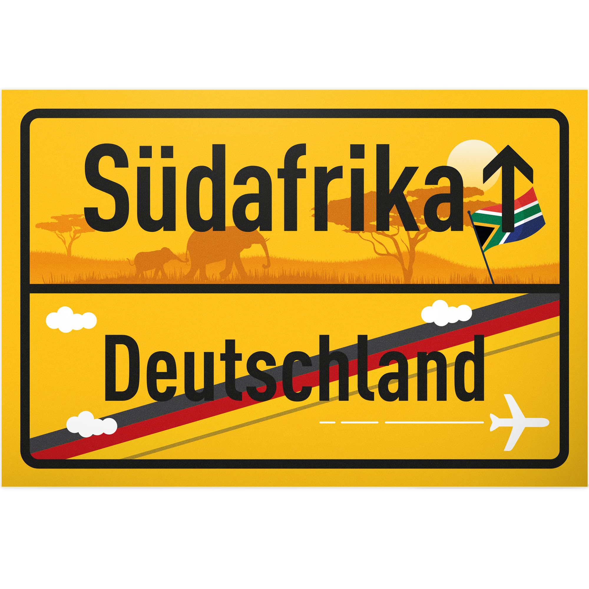DankeDir! South Africa Place Sign, Sign 30 x 20 cm