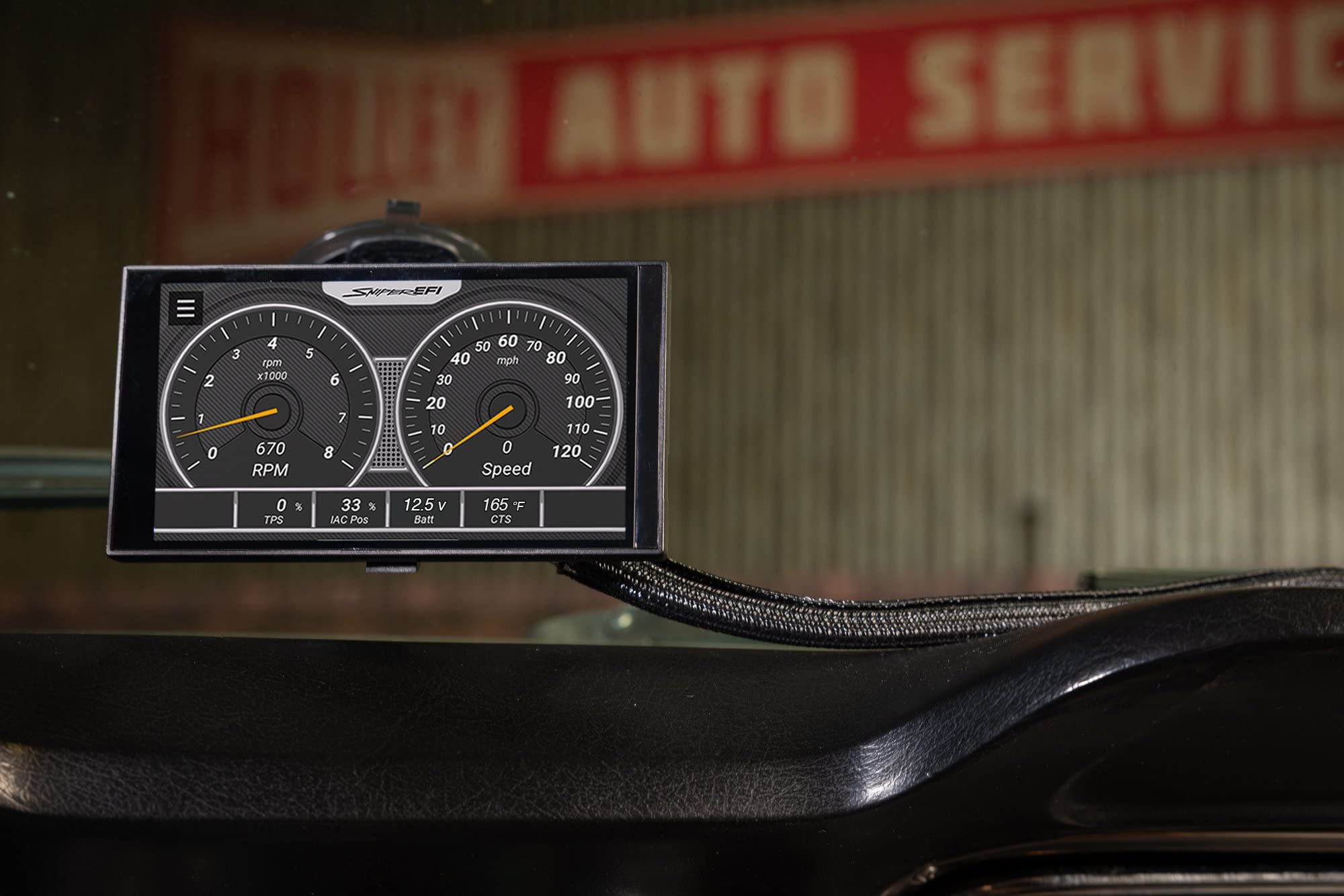 定番キャンバス YSYSストアHolley EFI 41 2 Speedometer, 0160 Mph, Gps, Black並行輸入品