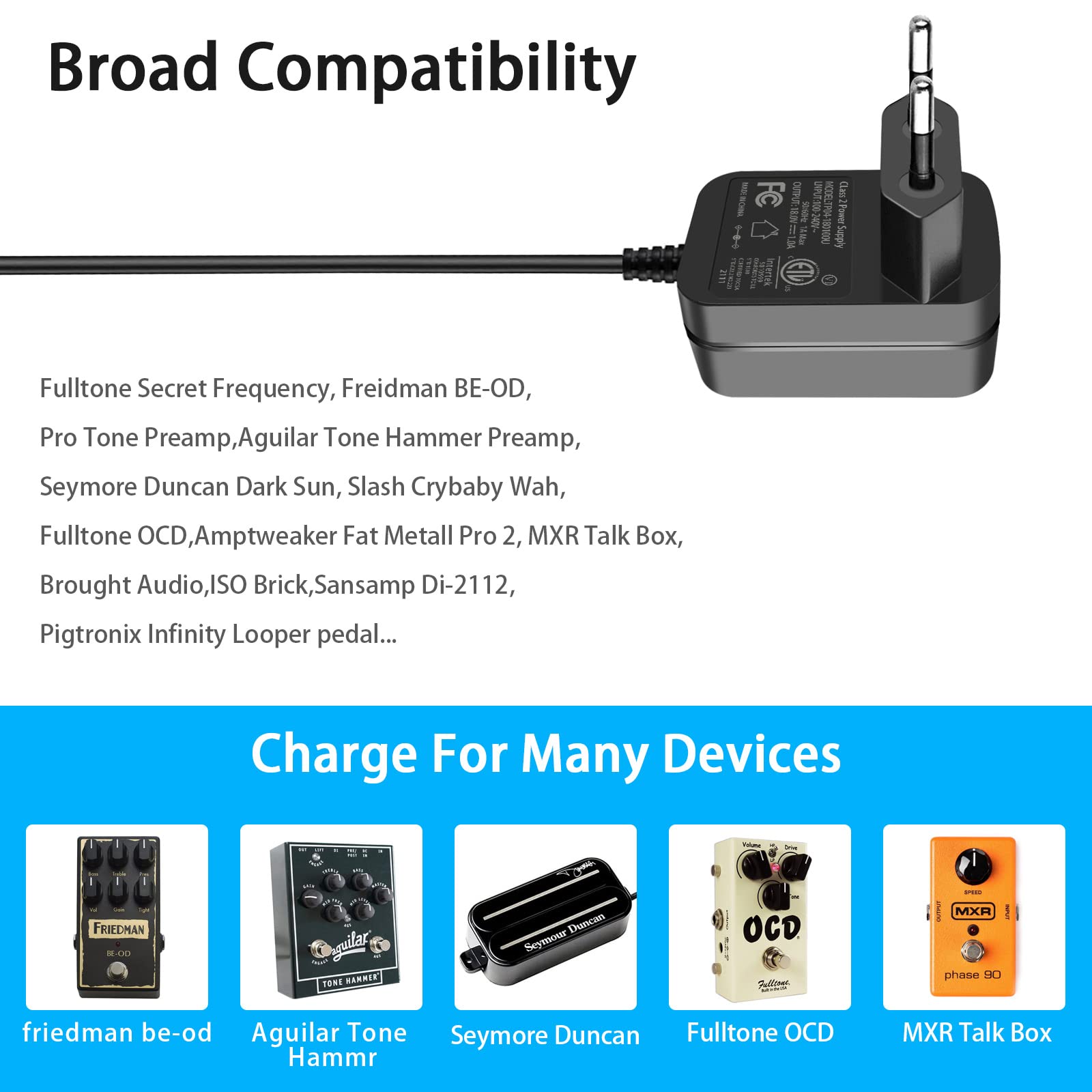 Alimentatore 18V 1A Negativo Alimentatore Negativo 18V 1A Per - Foto 6