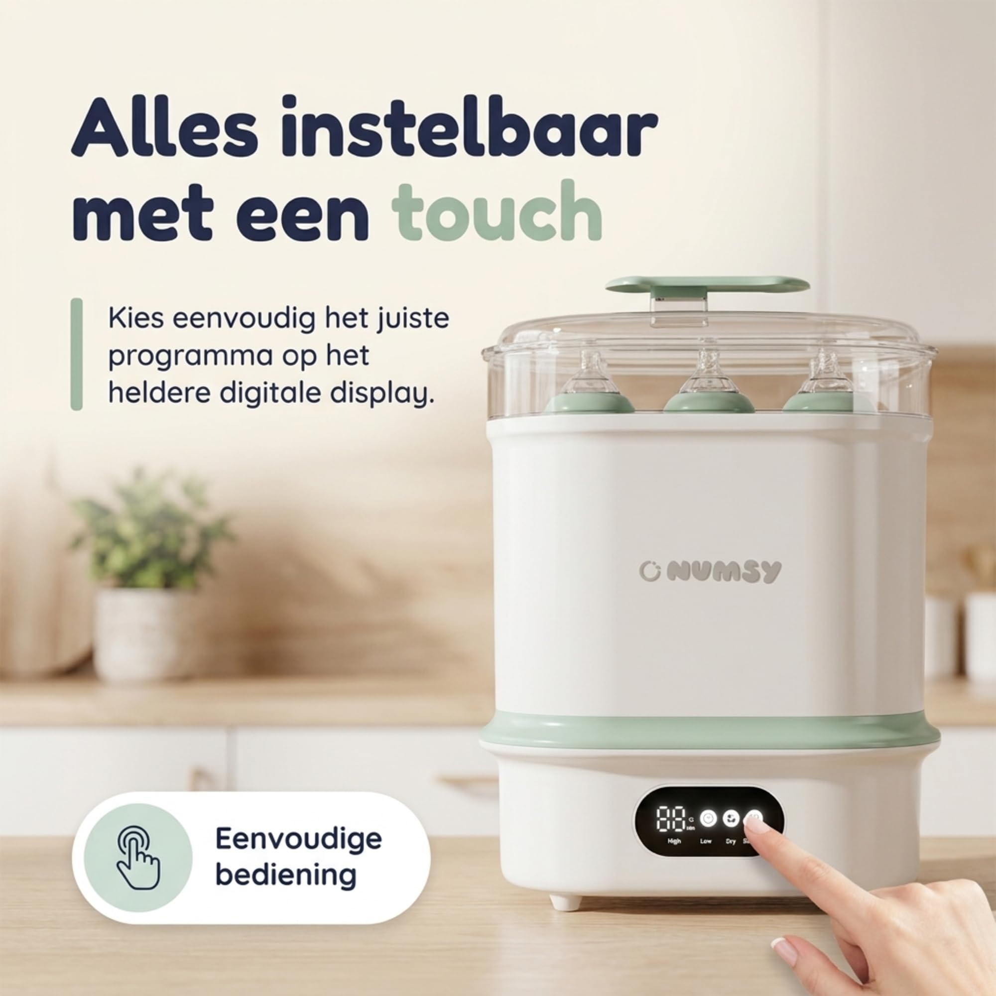 Numsy Steamix Plus Flaschensterilisator mit Trockner - Bottle Sterilizer